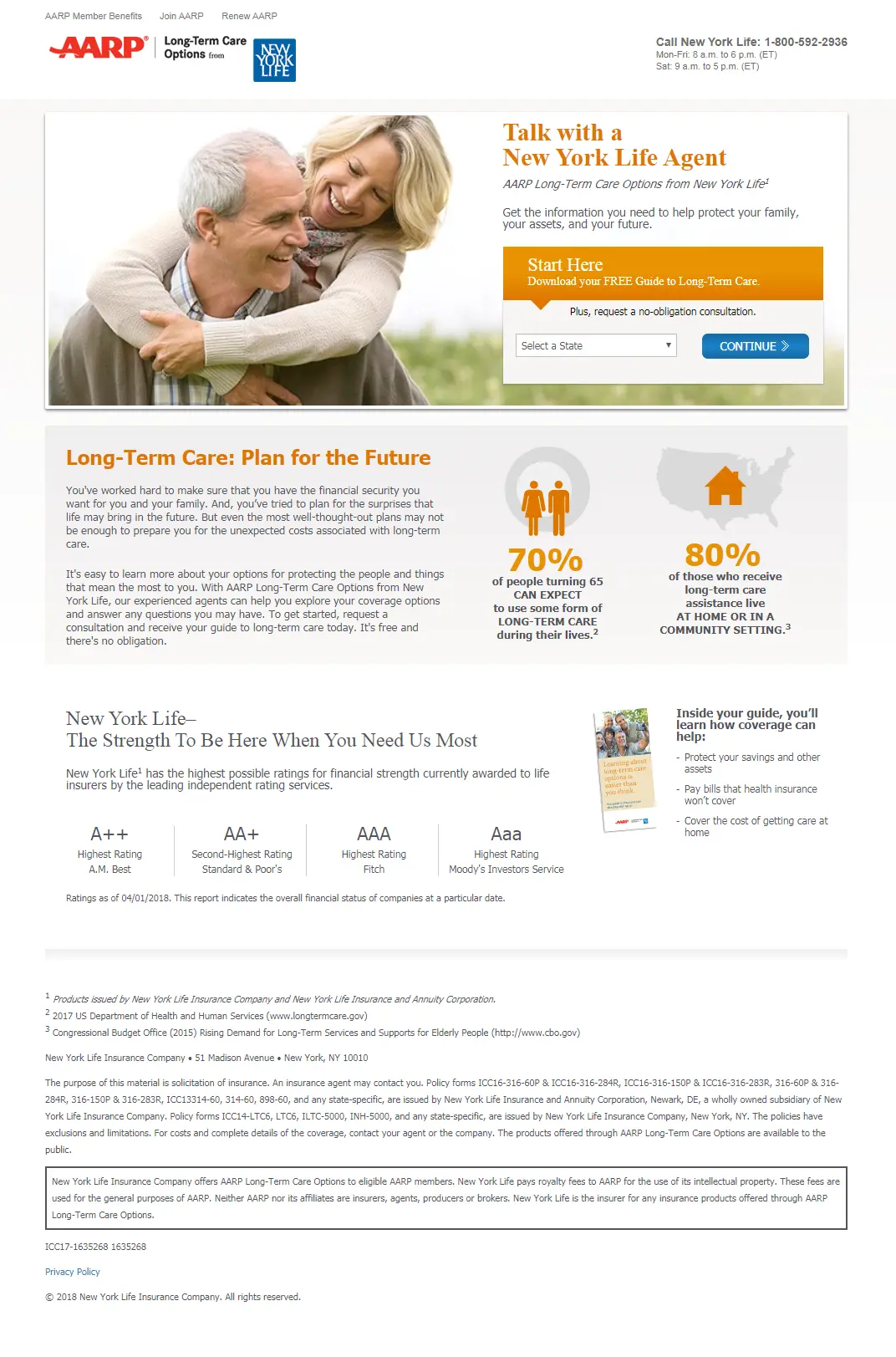 New York Life web platform screenshot